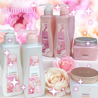 日本 Samourai woman 香水 洗髮精 潤髮 白玫瑰 香水調 花香 高雅花香