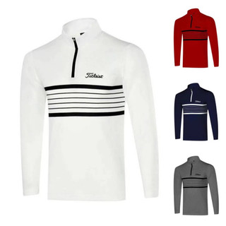 Titleist春秋季高爾夫長袖男T恤POLO衫男士上衣golf男裝運動衣服