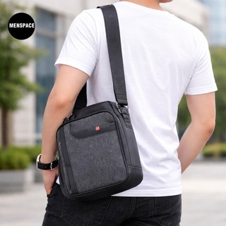 隔日到貨▷SPYWALK 直立式刷紋尼龍側背包 男生側背包 Menspace