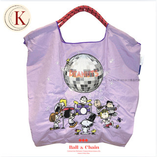 【🇯🇵日本代購_現貨!】Ball&Chain(M)P.Mirror ball Snoopy 史奴比 刺繡環保袋