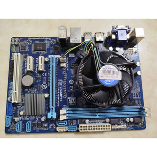 乾淨很新 技嘉 主機板 GA-B75M-HD3 + i3-3220CPU (含風扇) + 8GB RAM