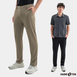 【Hang Ten】男裝-恆溫多功能-SLIM FIT四面彈防曬防汙涼感修身長褲(多色選)