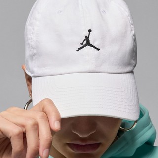 NIKE 運動帽 休閒帽 喬丹 AJ 鴨舌帽 老帽 運動 休閒 男 女 白 HQ1963100