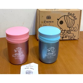 牛頭牌 Buffalo x 瑪之蜜 Ma Tsu Mi 聯名款 粉/藍 Free 真空保溫食物罐 400ml 共2只