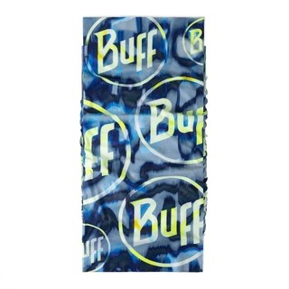西班牙 BUFF Coolnet抗UV頭巾-經典LOGO-夜藍霓虹