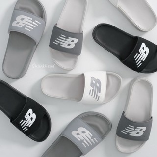 【Sharkhead】現貨 New Balance Benassi 防水拖鞋 拖鞋 NB 基本款 黑 白 全黑 海綿