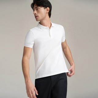 GIORDANO 男裝真絲混紡透氣修身短袖POLO衫 01016293