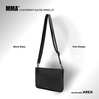 【MAJOR MADE】極簡雙拉鍊三層側背扁包