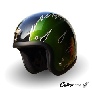 【Gallop】GALLOP ONE OFF系列 3/4 半罩安全帽 限量創作 HOT ROD