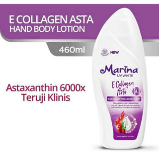 Marina Handbody Lotion UV White E Collagen Asta - 460 mL