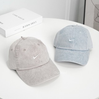 【Sharkhead】現貨 Nike Club Cap 老帽 丹寧 奶灰 淺藍 刺繡 小勾 HF0383-486 009