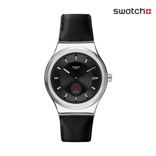 Swatch PETITE SECONDE BLACK 機械錶/瑞士製造 SY23S400 (42mm)【官方旗艦店】