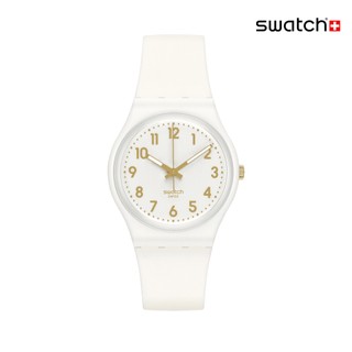 Swatch WHITE BISHOP 經典手錶/瑞士製造 SO28W106-S14 (34mm)【官方旗艦店】
