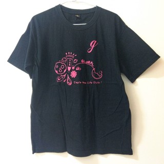 黑色Q版圖案T-shirt S-M號 二手 八成新