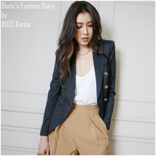 buzz fashion Doris's fashion B005 高級棉麻西裝外套（不議價）