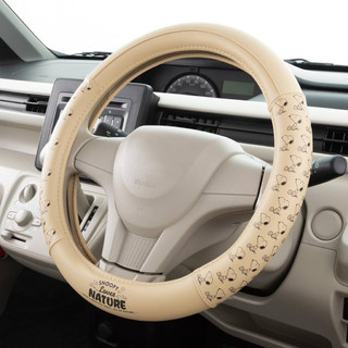 日本直送 正版BONFORM 史努比汽車用品 方向盤套