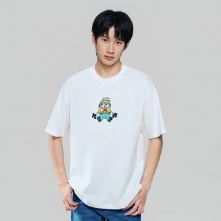 GIORDANO 男裝印花短袖T恤 小小兵&大怪獸電影版系列 01096006