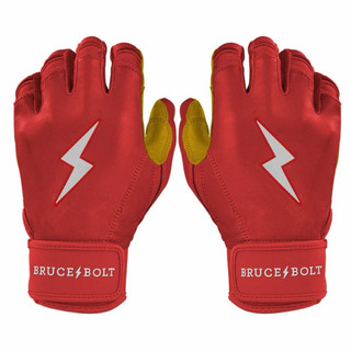 Bruce Bolt 閃電⚡️棒壘球 真皮打擊手套 短版L號