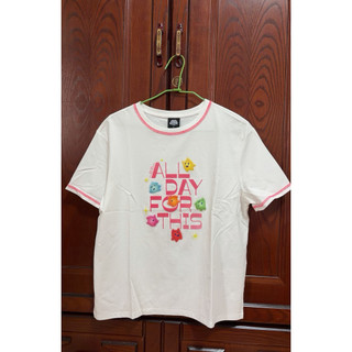 GIORDANO 佐丹奴 女裝印花短袖T恤 超級瑪利歐銀河電影版系列(皎白)