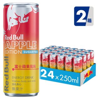 Red Bull 紅牛富士蘋果風味無糖能量飲料x2箱 共48入【限宅配】 官方直營店