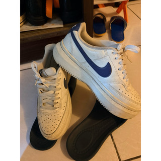 Nike Court Vision Alta LTR 厚底 小白鞋 白藍 9成新