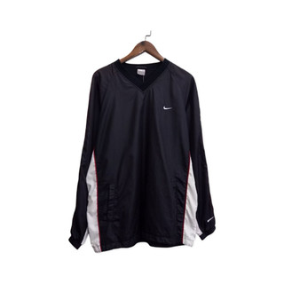 Nike小Logo黑色防風罩衫 二手 古著 蘑菇分隊