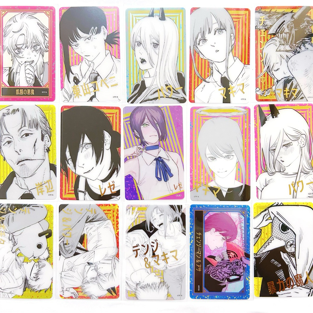 [鏈鋸人/Chainsaw man］JSO JF2026燙金透卡 蕾潔 瑪奇瑪 淀治 帕瓦 岸邊 小紅