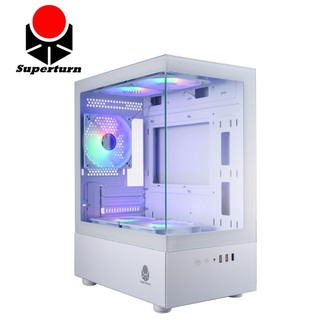 Superchannel 視博通LEX100M(W) 電腦機殼 白/M-ATX/海景房
