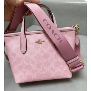 全新Coach 經典老花女士Mini手袋 托特包 寬背帶