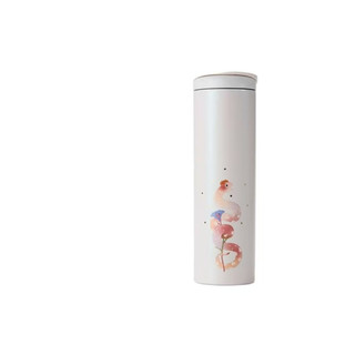 星巴克杯子蛇年花園萌蛇系列不銹鋼隨行杯保溫杯簡約珠光白473ml