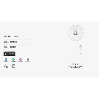 《三禾影》Panasonic 國際 F-H16GND DC直流馬達 16吋電扇 7葉片【另有F-H14GND】