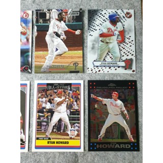 Ryan Howard 球卡八張一起賣，有Bowman Topps Pristine Heritage 等等