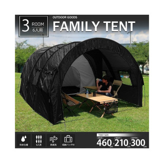 黑武士 隧道帳篷 FAMILY TENT 日本🇯🇵 訂購回台灣 全新品6人帳 類NEIGHBORHOOD