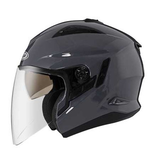 ZEUS ZS613B 素色 深灰 四分之三罩安全帽 3/4罩 可加裝下巴支架/鴨舌 安全帽 ZS-613B 內墨鏡
