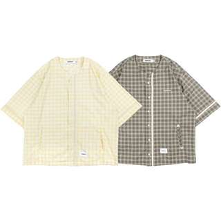 IDEALISM ID26023 CHECK BASEBALL SHIRT 格紋 棒球衫 (二色) 化學原宿
