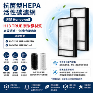 適用Honeywell HHT-155 HAP-801APTW 802WTW HRF-HX2-AP HEPA濾網 濾芯