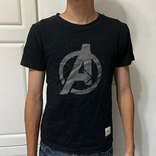 野獸國 Beast Kingdom Marvel 復仇者聯盟 Avengers Logo 黑色短袖T恤 XS 極新 二手