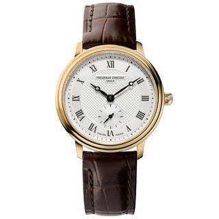 CONSTANT 康斯登Slimline 羅馬小秒針石英女錶-28mm FC-235M1S5