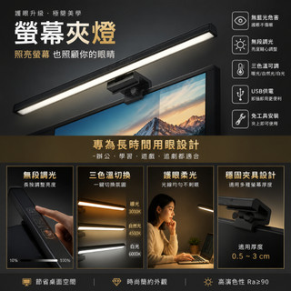 ✈️台灣出貨筆電平板螢幕掛燈 電腦掛燈 螢幕掛燈 電腦夾燈 螢幕夾燈 無閃頻 無眩光 居家必備 工作燈