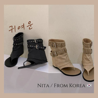 Nita🇰🇷韓國帶回內增高 人字靴 夾趾涼靴