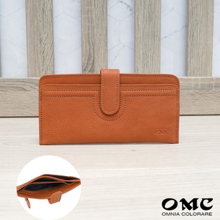 【OMC】微NG-皮革小區域輕微髒汙-全新品-原廠價2880元-水洗植鞣革薄型牛皮長夾