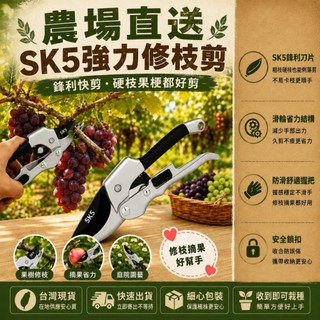粗枝輕鬆剪🔥德國SK5🔥 滑輪多功能修枝剪 園藝剪刀 粗枝剪刀 滑輪省力 果樹剪 修枝剪 園林剪 工具剪刀 園藝剪