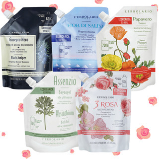 現貨💎義大利 L'ERBOLARIO 蕾莉歐 補充包 500ml 沐浴乳 沐浴膠 玫瑰 沁藍海鹽 黑杜松 苦艾 附發票