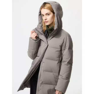 Uniqlo 無縫 羽絨短大衣 羽絨外套 連帽外套 羽絨大衣 防潑水 481137