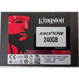 KINGSTON SSD 240G 2.5吋固態硬碟 時數6971H