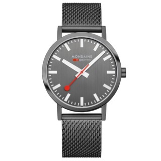 MONDAINE瑞士國鐵 Classic Grey 平面經典夜光腕錶 鋼鐵灰 / 660081BM / 40mm