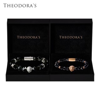 【THEODORA'S】情侶對飾-夜幕 黑瑪瑙礦石手鍊 女款&男款【希奧朵拉】黑瑪瑙手鍊 天然礦石 能量 情侶手鍊 能量