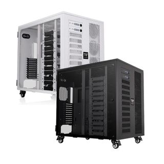 Thermaltake 曜越 AX1000 TG 強化玻璃 AI 工作站機殼 黑/白
