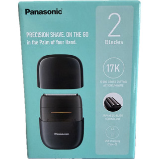 💕 送電動鼻毛刀 E發票 💕Panasonic 國際牌 掌上型2枚刃電鬍刀 塗鴉黑 ES-CM2B-K