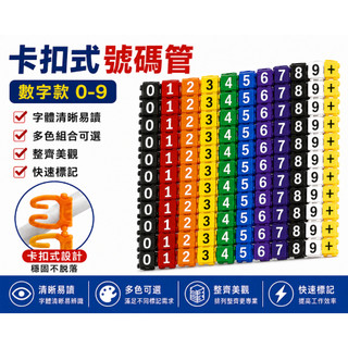 夾電纜標記 卡扣式號碼管 字母電纜標記 PoM夾電纜製造商標識黃色KN系列電纜標記 用於4.0毫米6.0毫米新型電纜標記
